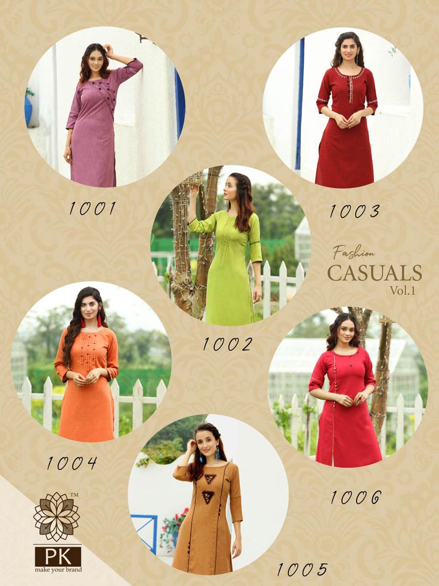 Fashion Casuals Vol-1 Wholesale Rayon Kurti Set Fashion Casuals Vol-1 Wholesale Rayon Kurti Set